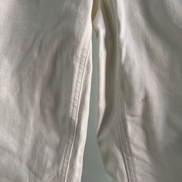 Everlane Cropped Straight Pants Bone White Size 2 New Womens Denim Preppy Office - Picture 7 of 7